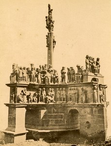 France Finistere Plougastel Daoulas Calvary Calvaire Bretagne Old Photo 1890