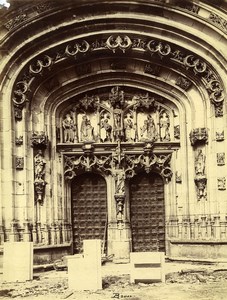 France Ain Brou Church Principal Door Old Photo 1890