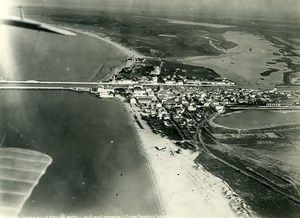 France Le Grau du Roi Beach Pilot Perrier Observer Seive Old Aerial Photo 1920's