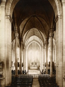 France Maine-et-Loire Angers Church Saint Serge Interior Old Photo 1890