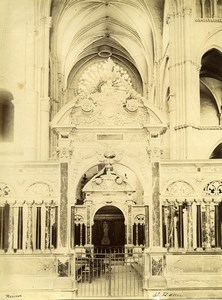 France 	Marne Reims Abbey of Saint-Remi door of the Choir Old Photo 1890