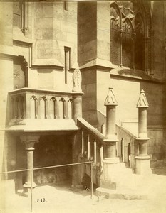 France Paris Cathedral Notre-Dame Violet le Duc Detail Old Photo 1890