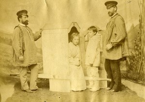 France Auvergne Mont-Dore Spa Guests Sedan Chair Old Photo 1890