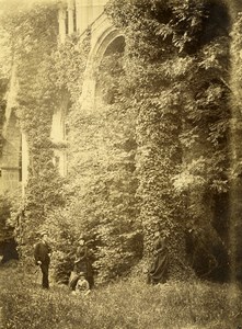 France Normandy Ruins of Valmont Abbey Abbaye Old Photo 1890