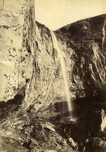 France Auvergne Le Mont Dore Grande Cascade Waterfall Old Photo 1890