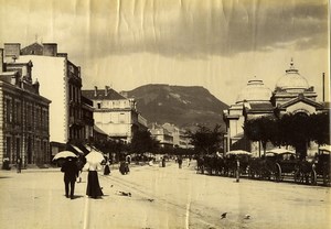France Auvergne Bourboule Belle Epoque Street Scene Puy-de-Dôme Old Photo 1890