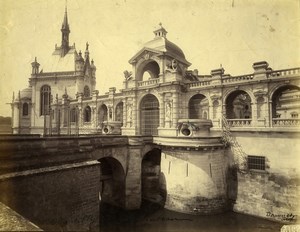 France Chateau de Chantilly Castle Architect Honoré Daumet Old Photo 1890