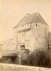France Caen Castle Porte de Secours Old Albumen Photo 1890's