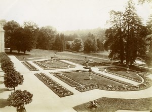 France Oise Longpont Abbey Gardens Castle of Montesquiou Old Photo 1890