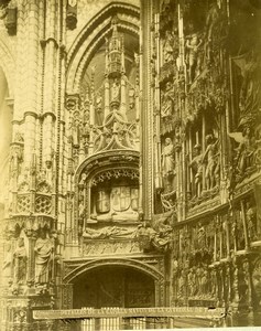 Spain Toledo Cathedral Main Chapel Capilla Mayor Old Photo Alguacil 1870