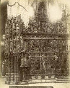 Spain Toledo Cathedral Main Chapel Capilla Mayor Old Photo Alguacil 1870