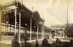 Belgium Spa Garden Galerie Leopold Gallery Old Photo 1890