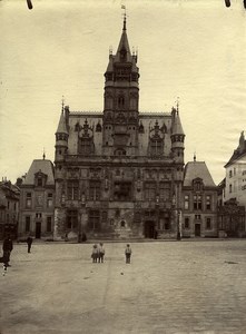 France Compiegne Town Hall Hotel de Ville Old Photo 1890