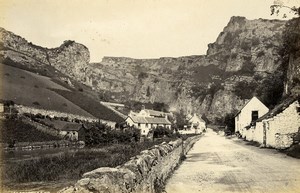 United Kingdom Glastonbury Abbey Cheddar Village 2 Old Photos Francis Frith 1870