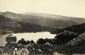 United Kingdom Rydal Water & Grasmere 2 Old Photos Francis Frith 1870