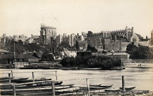 United Kingdom Hampton Court & Windsor Castle 2 Old Photos Francis Frith 1870
