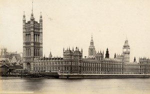 UK London Houses of Parliament & Windsor Castle 2 Old Photos Francis Frith 1870