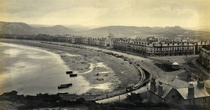 Wales Llandudno From Above The Baths Seaside Old Francis Bedford Photo 1860