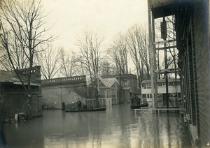 France Boulogne sur Seine Floods Automobiles Butterosi Factory Old Photo 1924