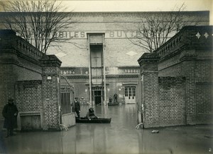 France Boulogne sur Seine Floods Automobiles Butterosi Factory Old Photo 1924