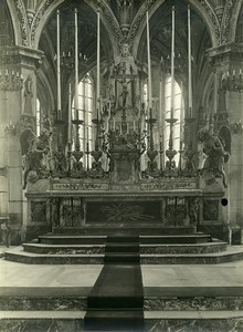 France Paris? Church Interior Altar Religion Old Photo 1910