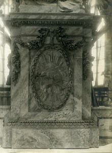 France Paris ? Detail Piece of Art Church Religion Old Photo 1910