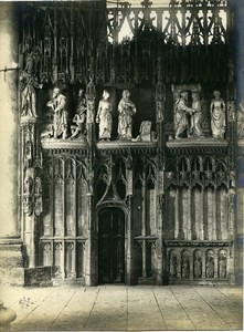 France Chartres Cathedral Virgin Mary's Birth Etienne Houvet Old Photo 1910