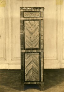 France Paris Piece of Art Furniture Marquetry Secretaire Old Photo 1910