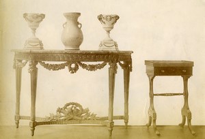 France Paris Piece of Art Furniture & Vases Old Photo 1890