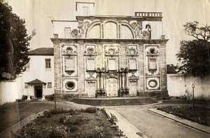 Portugal Azores Sao Miguel Ponta Delgada School Church Old Photo Raposo 1890