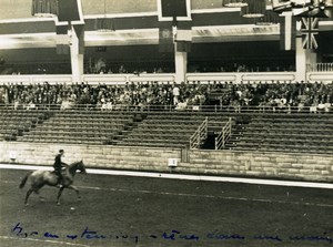 London Olympia Horse Show Dressage Lieutenant Lavergne & Needle Old Photo 1938