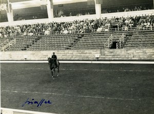 London Olympia Horse Show Dressage Lieutenant Lavergne & Needle Old Photo 1938