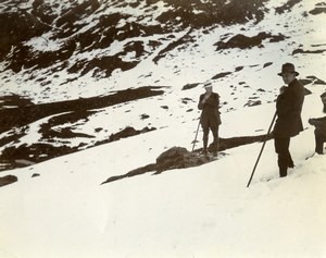 France Chamonix Alpine Tour Alps Mountain Old Amateur Photo 1910