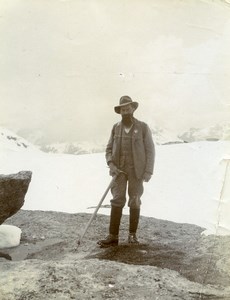 Switzerland Pontresina Guide Furda Surley Alpine Alps Old Amateur Photo 1910
