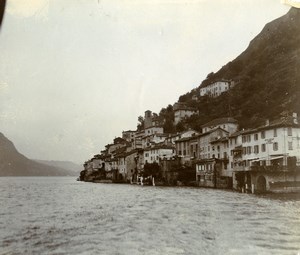 Italy Lake Como Bellagio region Alpine Tour Old Amateur Photo 1910