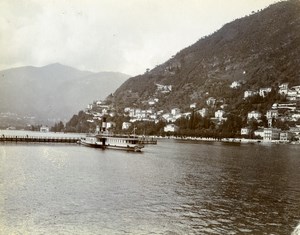 Italy Lake Como Bellagio region Alpine Tour Old Amateur Photo 1910