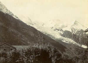 France Chamonix Mer de Glace Glacier Alps Mountain Old Amateur Photo 1910
