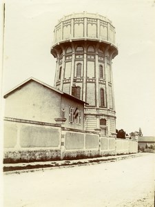 France Lorraine? Countryside French Landscape Water Tower Old Amateur Photo 1900