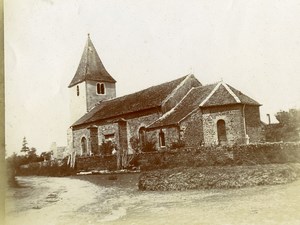 France Lorraine? French Landscape Old Church Old Amateur Photo 1900