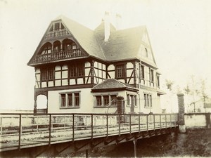 France Lorraine? Train Station Railway Old Amateur Photo 1900