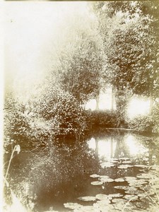 France Lorraine? French Landscape Pond Old Amateur Photo 1900