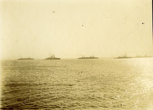 France Saint Nazaire ? French Navy Military Boats Old Amateur Photo 1900's