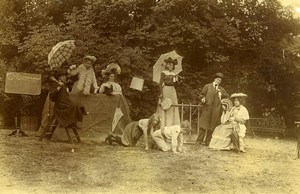 Daily Life in France Horses race Game Children Scene de Genre Amateur Photo 1902
