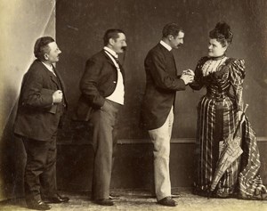 Daily Life in France Scene de Genre Costume Old Amateur Photo 1900