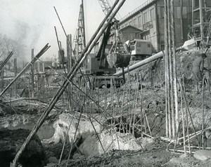 France Issy les Moulineaux EDF TIRU Construction Old Photo Lepicier 1963 4A