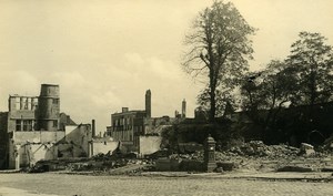 Belgium Tournai Destruction WWII Liberation Ruins Old Photo 1945