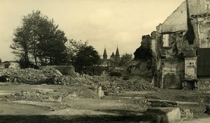 Belgium Tournai Destruction WWII Liberation Ruins Old Photo 1945