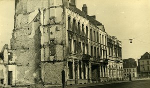 Belgium Tournai Destruction WWII Liberation Ruins Old Photo 1945