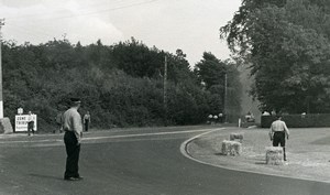 Belgium? Unidentified Racetrack Racing Accident Old Photo 1960's