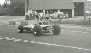 Belgium? Unidentified Racetrack Car Racing Old Photo 1960's